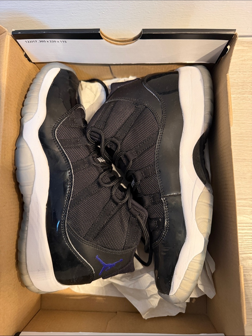 Jordan Black White with Purple Jumpman Low-Top Sneakers